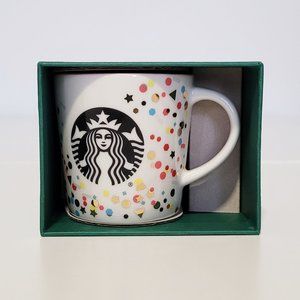 2/$30 - Starbucks 3oz Espresso Demi-Tasse Confetti Cup - NIB